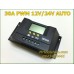 โซล่าชาร์จเจอร์ 30A 12/24 PWM ออโต LCD CM3024Z (No Amps) (ราคาโปร 590 บาท) 